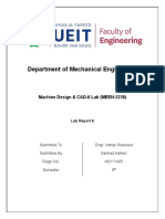 Department of Mechanical Engineering: Machine Design & CAD-II Lab (MEEN-3238)