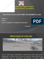 Relatório de Sedimentologia