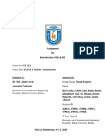 Course No: ECE 4211 Course Title: RADAR & Satellite Communication