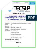 Tecsup Cargador Frontal Sistema de Direccion