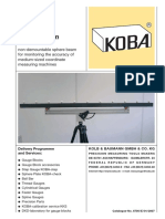 Sphere Beam: Non-Demountable Sphere Beam For Monitoring The Accuracy of Medium-Sized Coordinate Measuring Machines