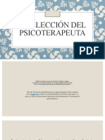 La Elección Del Psicoterapeuta