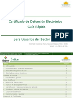 Certificado de Defunción Electrónico Guía Rápida PDF