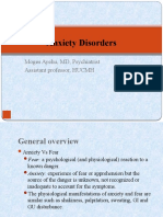 Anxiety Disorders: Moges Ayehu, MD, Psychiatrist Assistant Professor, HUCMH