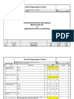 1986 0040 EL MTO02 0001 R1B Meterial Take Off of Lightning Protection and Earthing PDF