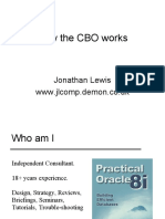 How The CBO Works: Jonathan Lewis WWW - Jlcomp.demon - Co.uk