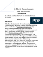 Abstract: Micellar Electrokinetic Chromatography (MEKC), Is A