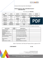 Horarios Oficiales Autorizados