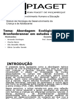 Abordagem Ecológica de Urie Bronfenbrenner em Estudos Com Famílias Armando Domingos