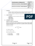 Transformadores y Máquinas DC: Regulación de Voltaje en El Transformador