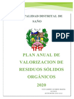 PLAN ANUAL DE VALORIZACIÓN DE RESIDUOS SÓLIDOS ORGÁNICOS - Copia (Autoguardado)