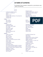 Combined Subject Table of Contents