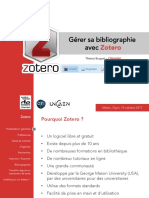 Gérer Sa Bibliographie Avec Zotero