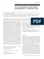 A Segurança e Eficácia Do Treinamento de Exercício de Iniciação Precoce Após Tromboembolismo Venoso Agudo Um Ensaio Clínico Randomizado