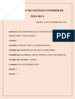 Multidimensionales: Conceptos Básicos, Operaciones y Aplicaciones.