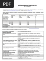 Minimum Expense Form 2020-2021: School of Graduate Studies