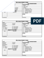 Preenlistment Form