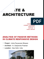 Climate & Architecture: Submitted by Chinmay Tirthakar Semester Ii Section - A Piads, Nagpur