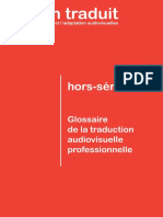 Glossaire de La Traduction Audiovisuelle Professionnelle