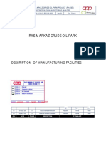 Ras Markaz Crude Oil Park: Description of Manufacturing Facilities