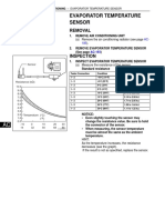 Evaporator Temperature Sensor Diagnose