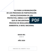 Protocolo Procesos de Participacion Social y Ciudadana Maae