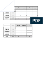 Year 1 Scoresheet