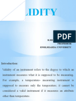 Validity: Prepared By: R.Sreeraja Kumar Professor SNSR, Sharda University