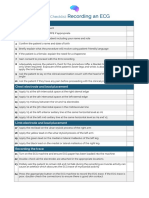 Recording An ECG: OSCE Checklist