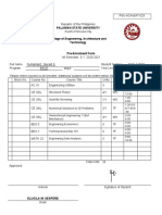 PSU-ACA-023 Pre-Enrollment Form