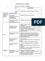 Geografia Matriz - 1º Período - 1º Teste