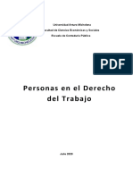 Personas Del Derecho Del Trabajo