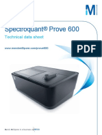 Spectroquant Prove 600: Technical Data Sheet