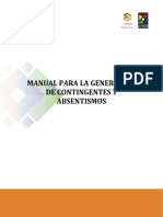 Manual para La Generación de Contingentes y Absentismos de HCM