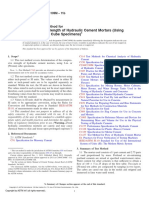 Compressive Strength of Hydraulic Cement Mortars (Using 2-In. or (50-mm) Cube Specimens)