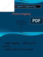 Subject-Irrigation Engineering: Water-Logging