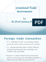 International Trade Instruments: DR (Prof) Sandeep Parmar