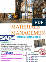 Materials Managemen T