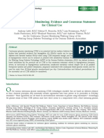 Continuous Glucose Monitoring: Evidence and Consensus Statement For Clinical Use