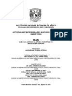 Actividad Antimicrobiana Del Mucus de Cnidarios Simbióticos