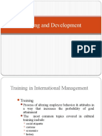 Training and Development of Expatriates