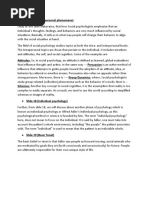 Attitudes: So, in Social Psychology, An Attitude Is Defined As Learned, Global Evaluations