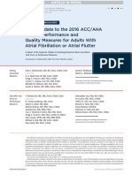 2020 Update To The 2016 ACC/AHA Clinical Performance and Quality Measures For Adults With Atrial Fibrillation or Atrial Flutter