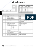 Mark Schem Es: Quick Quiz Matching End of Unit Test Marks To NC Levels