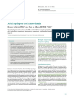 Adult Epilepsy and Anaesthesia: Eleanor L Carter Frca and Ram M Adapa MD PHD Frca