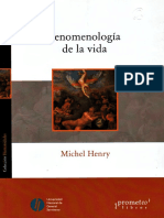 Michel Henry. Fenomenología de La Vida PDF