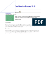 One Touch Combinative Passing Drill