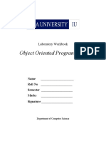 Object Oriebted LAB (Manual)