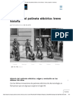 El Origen Del Patinete Eléctrico - Breve Historia - Venta y Alquiler en Valencia