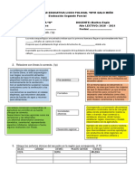 Examen CCSS 2° Parcial